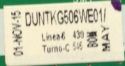 MAIN PARA SMART TV SHARP / NUMERO DE PARTE G506FM01  / QPWBXG506WJN1 / DUNTKG506WE01 / G50601A051000062151101G_X / MODELO LC-70UH30U - Imagen 3
